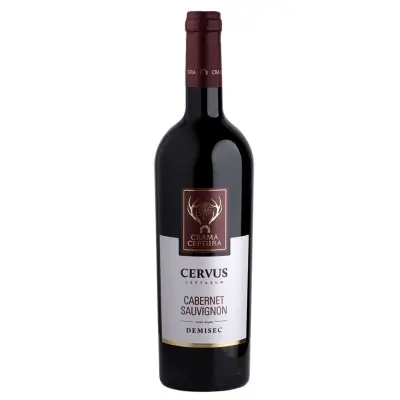 Pentru cel mai bun sot si anul dorit eticheta metalica aurie, vin rosu cabernet sauvignon, demisec, 750ml, 13.5% alcool